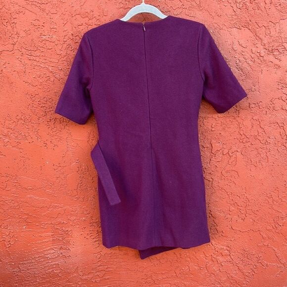 NWT Kate Spade ♠️ Saturday Buckle Over Wool Faux Wrap Dress -2 - Picture 5 of 10